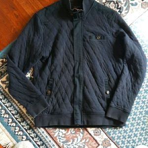 Ted Baker London cotton blend bomber jacket